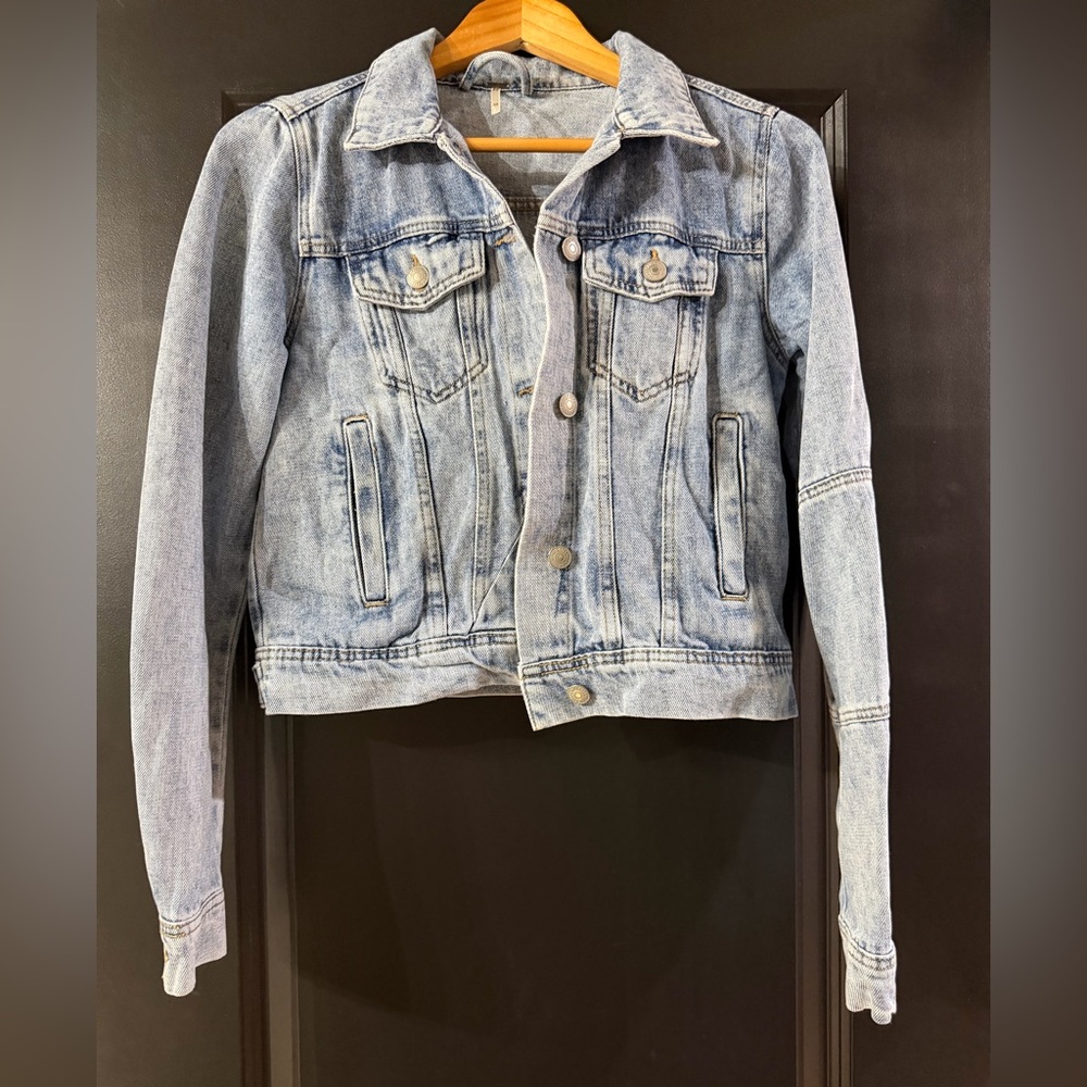 Free People Blue Jean Jacket
